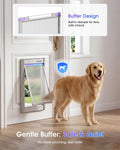 Automatic Dog Door for Door, Collar Activated Pet Door, M