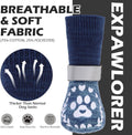 EXPAWLORER Dog Socks to Prevent Licking and Slipping, Summer Dog Shoes for Hot Pavement, Paw Protectors Boots for Hardwo
