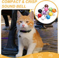 PETAXCELL Cat Bell, Small Matte Pet Copper Bell Collars Charm with Lobster Buckle Loud Crisp Sound Anti-Lost Pendant Accessory