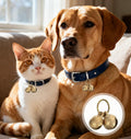 ValueBargain 4Pcs Extra Loud Bell for Cat Dog Collar, Extra Loud Jingle Pet Bell for Cat Dog Tracking Bells to Go Outside Tracking Perfect for Safety & Identification, Copper 1.5 Inch