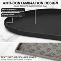 SMILOOL Waterproof Silicone Pet Food Mat with Raised Edge for Dog & Cat
