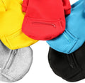 Dog Hoodies for Small Dogs with Zipper Pocket, Soft Clothes with Rope Hat