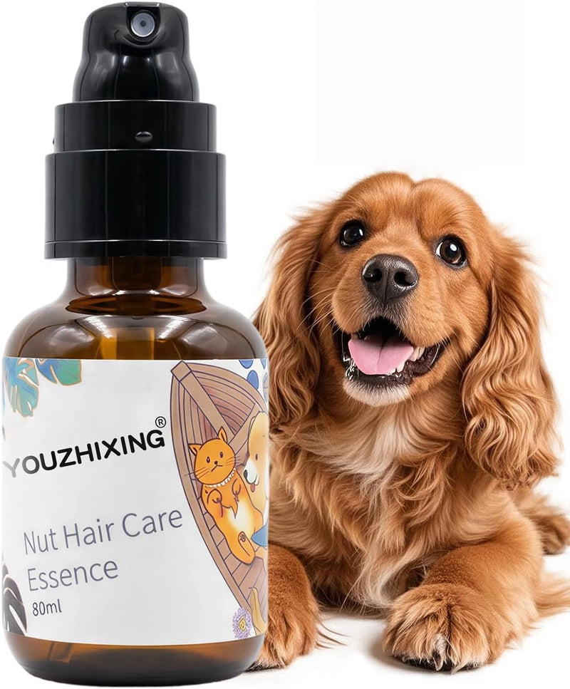 Pet Fur Care Oil - Detangles, Reduces Shedding - Adds Shine with Collagen & Natural Oils - Leave-in Conditioner for Dogs