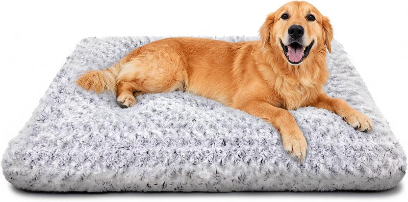 Dog Bed Large Size, Plush Washable Pet Bed Mat, Dog Crate Bed 35