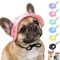 Dog Bucket hat,cat hat, Bucket hat for Dogs with Ear Holes, Bucket hat for Dogs,Hats for Cats,Cat Sun hat Keep Your Pets Sun-Protected, Cool, Stylish and Beautiful. (Pink, M)