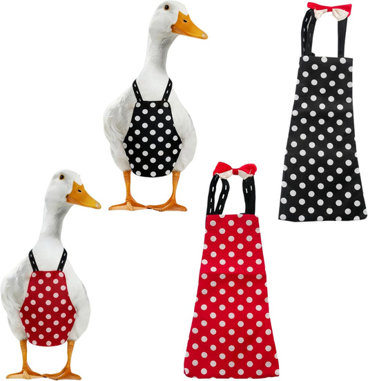 2 Pack Chicken Diapers for Hens, Roosters, Diapers for Ducks, Ducklings, Reusable Pet Diaper with Bow Ties Waterproof Po