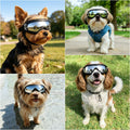 Dog Goggles for Small Breed Pet Sunglasses Eye Protection Anti-UV Doggy Driving Goggles Dog Shades for Bright Light/Wind