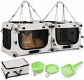 HERBAN Soft-Sided Cat Carrier, Car Travel Folding Bag
