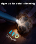 oneisall Dog Paw Trimmer, 2-Speed Up to 6500 RPM, 35dB Low-Noise Safe Pet Paw Trimmers with Curved Blade and LED Light, Cordless Pet Grooming Paw Clipper for Dogs, Cats, Paws, Ears, Face, Rump