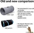 TiLanmiy Cat Tunnel, Durable Suede Collapsible Cat Play Tube Toys with Play Ball, Indoor Cat Tunnel for Cat, Puppy, Kitty, Kitten, Rabbit (Small)