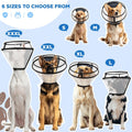 BONTHEE Dog Cone Collar for Surgery Recovery,Adjustable Transparent Pet Recovery Collar for Large Medium Small Dogs & Cats, Protective Elizabethan E-Collar for Wound Healing, Anti-Lick & Bite-XL