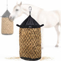 Slow Feed Hay Bag for Horses, Heavy Duty Hay Net for Horses Goats Sheep Donkey, Rigid Quick Fill Collar, 1.9 in Mesh, Wa