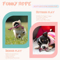 Cdyzqikm Puppy 3 Pack Cotton Knot Rope Toys for Small Dogs & Puppies, Durable Teething & Tug of War Chew Toy, Safe Interactive Toy for 2-8 Months Pets and High Active Puppy (Pink, Small)