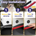 40 Packs Foam Seals, Compatible with Els Pet Litter Box, Red & Black