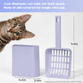 Tookincmo Kitty Litter Scoop, Cat Litter Scooper with Caddy, with Holder to Store cat Pooper Scooper After use, Sturdy ABS Material, Romantic and Cute Purple.…