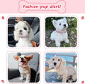 Astdogio Pink Dog Collar for Small Dogs, Cute Dog Collars Girl Puppy Collar with Strawberry Pattern, Adjustable Cotton Pink Collar Ideal, Daily Photos & Pet Fashion