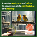 T TORTO9 Bird Cage Liner - 120 Paper Sheets, 20" x 18", 2.9 lb - Ideal for Pet Habitats, Bulk Pack for Long-Lasting Use,