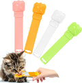 BAEJMJK 4pcs Cat Strip Feeder Sliding Pet Cat Treat Spoon Squeeze Lickable Treat Feeding Dispenser for Cats Liquid Snack