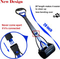 ienjoyed Non-Breakable Pooper Scooper for Large Medium & Small Dogs Heavy Duty, 28“Long Handled Dog Poop Scooper for Gra