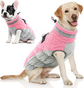 AOFITEE Dog Winter Coat Warm Dog Coat with Harness Waterproof Dogs Jacket