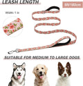 Hikiko 6FT Dog Leash Padded Double Handle with Designed Pattern