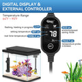 hygger Ceramic Submersible Aquarium Heater, New Explosion-Proof Fish Tank Water Heater with External Temp Controller Aut