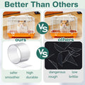 Juexica 3 Pcs 82.7 x 4.5 Inch Guinea Pig Cage Liner Clear Cuttable Critter Cage Liner with Pre Drilled Holes Urine Guard