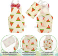 5 PCS Bird Diaper, Reusable Parrot Nappy Flight Suit Washable Pet Bird Diapers with Waterproof Inner Adjustable Straps B