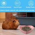 3 Pcs Guinea Pig Food Bowl Heart Hamster Food Water Bowl Plate Plastic Anti-Turning Water Dish Gerbil Drinking Bowls for