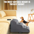 Chic Threads Dog Stairs for Small Dogs, 3-Step Dog Stairs for High Beds and Couch, Pet Steps for Small Dogs and Cats，Non-Slip Stable Indoor Dog Steps