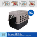 Petmate Vari Dog Kennel - Portable Dog Carriers & Crates for Medium Dogs, Airline-Friendly, Durable Plastic, Pet Carrier