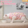 BEAUTYZOO 2 Pack Cat Recovery Suit, Cat Onesie for Cats After Surgery Female Male, Kitten Spay Neuter Surgical Recovery Body Suit Cone of Shame Alternative, Anti Lick Pet Anxiety Vest, Pink XS