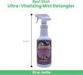 Best Shot Ultra-Vitalizing Mist Detangler and Conditioner with Pet Coat Release Technology, Moisturizing Conditioner for