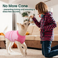 Kuoser Recovery Suit for Dogs, Soft Dog Spay Suit for Female Surgery Recovery, Breathable Dog Neuter Recovery Suit Male, Anti Licking Dog Onesie for Abdominal Wounds Cone Alternatives, Pink S