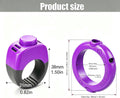 2pcs Dog Training Set Finger Ring Clicker + Ring Whistle, Wearable Finger Type Pet Clicker & Dog Whistle for Puppy Obedi