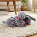 5 PCS Cat Toy Mice, Gray Fur Rattle Mouse Toys for Cats Realistic Mice Animal Toys Artificial Fur Pet Supplies Interacti