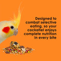 Kaytee Fiesta Cockatiel Food, Nutritious and Fun Blend, Supports Skin, Feather, Digestion, Brain and Heart Health, 4.5 pounds