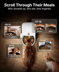 PETKIT Automatic Cat Feeder with Camera, 1080P HD Video with Night Vision, 2.4G WiFi Pet Feeder for Cat & Small Dog, 2-Way Audio & Meal Call Pet Food Dispenser with Desiccant Bag, Motion Capturing