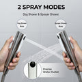 Dog Shower Attachment Kit, 8FT Hose, Handheld Sprayer & Diverter for Dogs