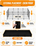 VNE Guinea Pig Cage Liner 24"x48", Waterproof Liner for C&C Rabbit Cage