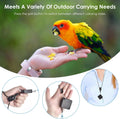 Bird Leash，6.6 Ft, with 13 Different Size Foot Ring （ Gold Color）