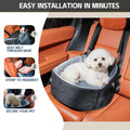 TOPOmericeDog Car Seat for Small Dogs up to 30 lbs, Pet Booster Seat with Adjustable Harness & Non-Slip Base, Cozy Dog Car Bed for Travel, Removable Machine Washable Cover for Cars, Trucks & SUVs