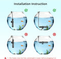 HiTauing Small Aquarium Heater 25W, Constant Temperature 78℉ Fish Tank Heater with Digital Thermometer, Submersible Bett