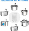 Cat Fountain Filters, 16 Pack Cat Water Fountain Filter for 67oz/2L Cat Water Fountain Stainless Steel, 3.2L/108oz Pet F