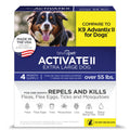 TevraPet Activate II Flea and Tick Prevention for Dogs, Extra Large Dogs 55+ lbs, Topical Drops, 4 Month Flea and Tick Treatment