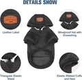 BEAUTYZOO Small Dog Hoodie,Warm Winter Dog Sweater with Pocket & Leash Hole