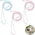 3 PCS Hamster Harness Leash Adjustable Small Animal Rope 57.87in
