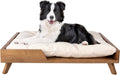 PETMAKER Elevated Dog Bed for Medium to Large Pets, Natural, 36” x 29.5”