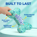 Prime Pets Dog Birthday Toys, Plush Dog Squeaky Toys, Stuffed Puppy Chew Toy for Small Medium Large Dogs, Bone Pet Toy