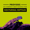 Zilla Incandescent Heat Lamp Bulbs, Night Black for Nocturnal Reptiles